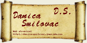Danica Smilovac vizit kartica